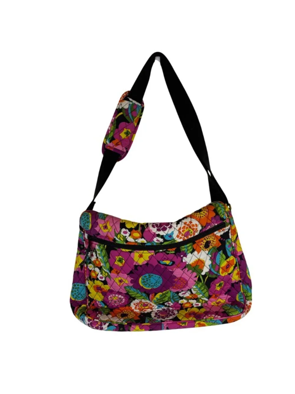 Vera Bradley Va Va Bloom Messenger Bag Floral Adjustable Strap